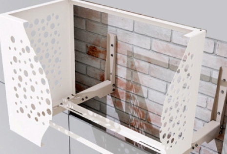 Корзина для кондиционера на фасаде