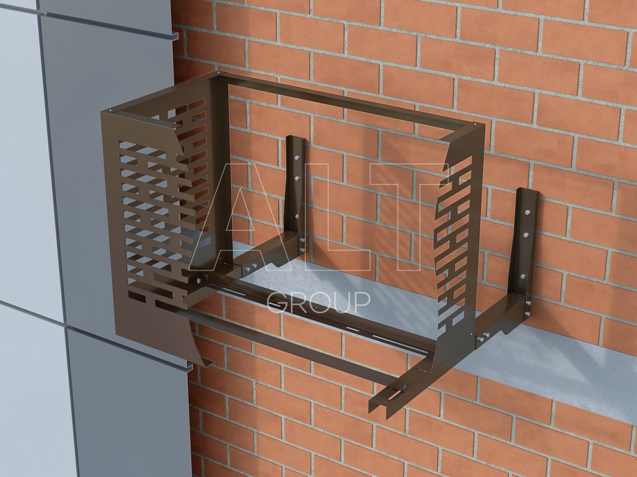 Кронштейн крепления фасадной корзины